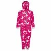 Camille Supersoft Unicorn Print All In One Hooded Onesie For Female
