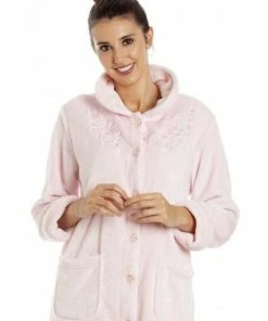 Camille Classic Supersoft Fleece Button Up Housecoat For Female -Cheap Camille Store unnamed file 2160