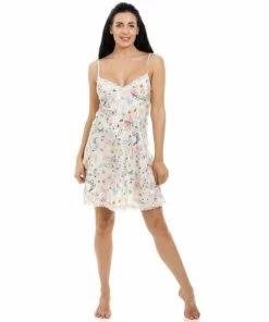 Camille Butterfly And Bumble Bee Print Chemise For Female