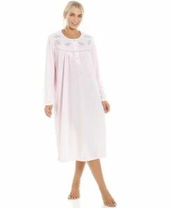 Camille Classic Long Sleeve Cuddle Knit Nightdress For Female