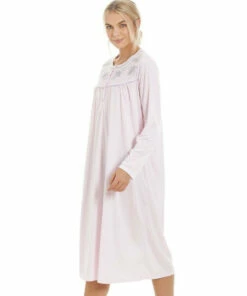 Camille Classic Long Sleeve Cuddle Knit Nightdress For Female -Cheap Camille Store unnamed file 222