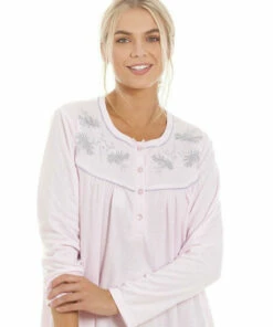 Camille Classic Long Sleeve Cuddle Knit Nightdress For Female -Cheap Camille Store unnamed file 224