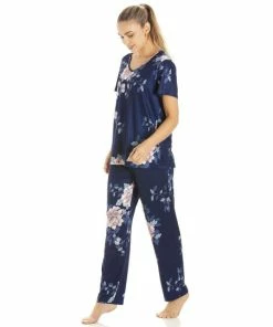 Camille Lightweight Floral Print Pyjama Set For Female -Cheap Camille Store unnamed file 2276