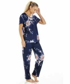 Camille Lightweight Floral Print Pyjama Set For Female -Cheap Camille Store unnamed file 2278