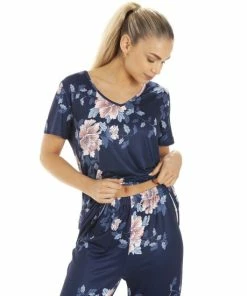 Camille Lightweight Floral Print Pyjama Set For Female -Cheap Camille Store unnamed file 2279
