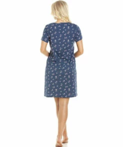 Camille Rose Floral Print Cotton Summer Nightshirt For Female -Cheap Camille Store unnamed file 270
