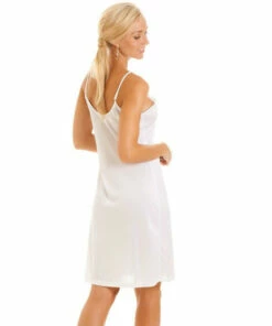 Camille Classic Knee Length Cling Resistant Full Slip Chemise For Female -Cheap Camille Store unnamed file 291