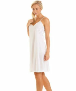 Camille Classic Knee Length Cling Resistant Full Slip Chemise For Female -Cheap Camille Store unnamed file 293