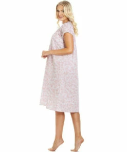Camille Classic Floral Print Short Sleeve Nightdress For Female -Cheap Camille Store unnamed file 327