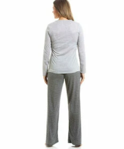 Camille Polar Bear Motif Striped Pyjama Set For Female -Cheap Camille Store unnamed file 334