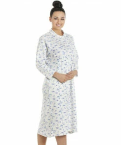Camille Classic Long Sleeved Floral Nightdress For Female -Cheap Camille Store unnamed file 341