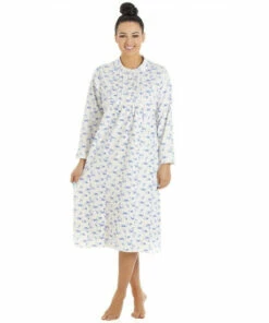 Camille Classic Long Sleeved Floral Nightdress For Female -Cheap Camille Store unnamed file 344