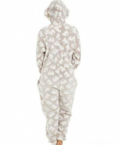 Camille Supersoft Cuddle Fleece Bear Print Hooded Onesie For Female -Cheap Camille Store unnamed file 430