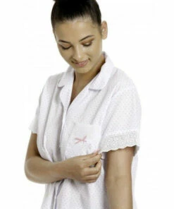 Camille Classic Polka Dot Print Polycotton Pyjama Set For Female -Cheap Camille Store unnamed file 445