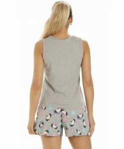 Camille Dog Motif Short Cotton Pyjama Set For Female -Cheap Camille Store unnamed file 489