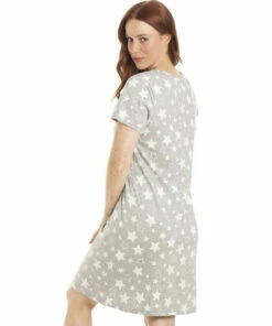 Camille Star Print Cotton Summer Nightshirt For Female -Cheap Camille Store unnamed file 509