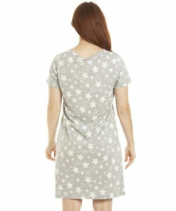 Camille Star Print Cotton Summer Nightshirt For Female -Cheap Camille Store unnamed file 511