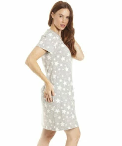 Camille Star Print Cotton Summer Nightshirt For Female -Cheap Camille Store unnamed file 512