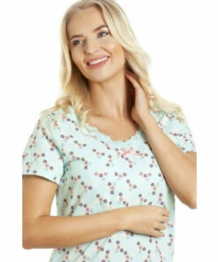 Camille Ditsy Floral Print Cotton Summer Nightshirt For Female 13 Camille Ditsy Floral Print Cotton Summer Nightshirt For Female -Cheap Camille Store unnamed file 519