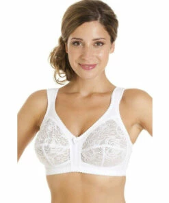 Camille Non Wired Full Cup Floral Lace Bra For Female