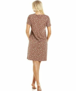 Camille Multicoloured Polka Dot Cotton Summer Nightshirt For Female -Cheap Camille Store unnamed file 582