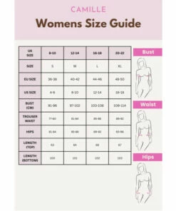 Camille Long Sleeve Cowl Neck Pyjama Set For Female -Cheap Camille Store unnamed file 611