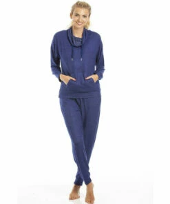 Camille Long Sleeve Cowl Neck Pyjama Set For Female -Cheap Camille Store unnamed file 613