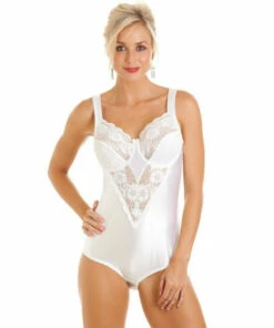 Camille Luxurious Underwired Non Padded Floral Lace Shapewear Body For Female