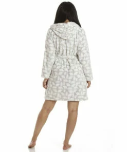 Camille Polar Bear Supersoft Fleece Hooded Bathrobe For Female -Cheap Camille Store unnamed file 643