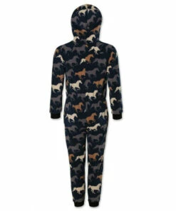 Camille Supersoft Multicoloured Horse Print Hooded All In One Onesie For Female -Cheap Camille Store unnamed file 657