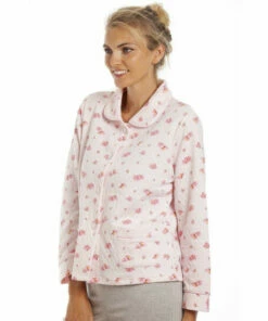 Camille Luxury Floral Print Mock Quilt Bed Jacket For Female -Cheap Camille Store unnamed file 677