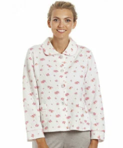 Camille Luxury Floral Print Mock Quilt Bed Jacket For Female -Cheap Camille Store unnamed file 682