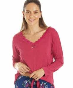 Camille Lightweight Floral Print Spandex Pyjama Set For Female -Cheap Camille Store unnamed file 717