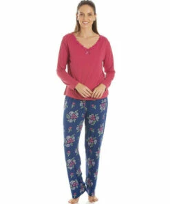 Camille Lightweight Floral Print Spandex Pyjama Set For Female -Cheap Camille Store unnamed file 718