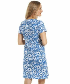 Camille Floral Print Cotton Summer Nightshirt For Female -Cheap Camille Store unnamed file 737