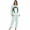 Camille Supersoft Fleece Penguin Character Pyjama Set For Female -Cheap Camille Store unnamed file 766