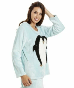 Camille Supersoft Fleece Penguin Character Pyjama Set For Female -Cheap Camille Store unnamed file 768