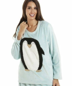 Camille Supersoft Fleece Penguin Character Pyjama Set For Female -Cheap Camille Store unnamed file 770