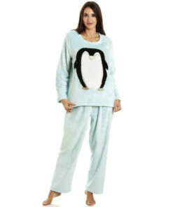 Camille Supersoft Fleece Penguin Character Pyjama Set For Female -Cheap Camille Store unnamed file 771