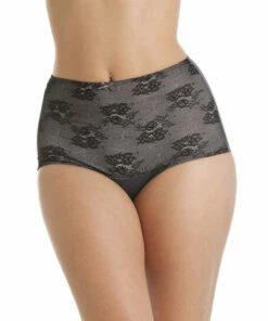 Camille Two Pack Seamfree High Waist Floral Mesh Shapewear Briefs For Female -Cheap Camille Store unnamed file 776