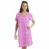 Camille Polka Dot Print Cotton Summer Nightshirt For Female -Cheap Camille Store unnamed file 787