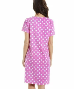 Camille Polka Dot Print Cotton Summer Nightshirt For Female 10 Camille Polka Dot Print Cotton Summer Nightshirt For Female -Cheap Camille Store unnamed file 788