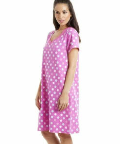 Camille Polka Dot Print Cotton Summer Nightshirt For Female 12 Camille Polka Dot Print Cotton Summer Nightshirt For Female -Cheap Camille Store unnamed file 790