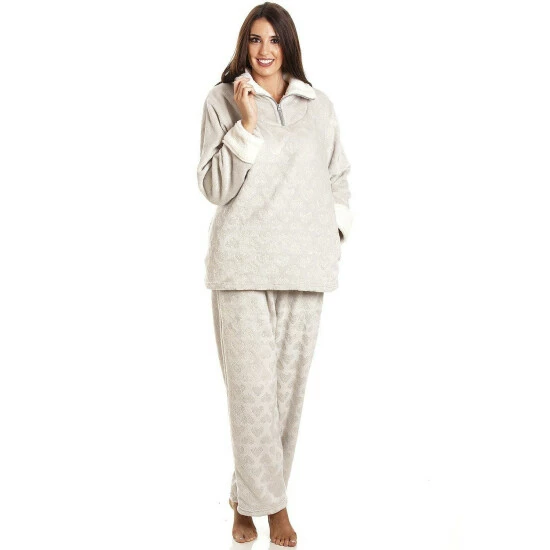 Camille Supersoft Glitter Heart Pyjama Set For Female 8 Camille Supersoft Glitter Heart Pyjama Set For Female - Image 6