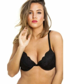 Camille Floral Lace Padded Underwired Bra For Female