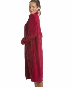 Camille Soft Fleece Zip Front Housecoat For Female -Cheap Camille Store unnamed file 929