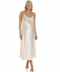 Camille Luxury Thin Strap Lace Satin Chemise For Female -Cheap Camille Store unnamed file 938