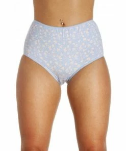 Camille Four Pack Mixed Print Cotton Full Maxi Briefs For Female -Cheap Camille Store unnamed file 945