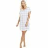 Camille Checkered Print Cotton Summer Nightshirt For Female -Cheap Camille Store unnamed file 963