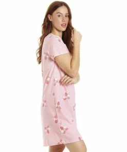 Camille Orchid Floral Print Cotton Summer Nightshirt For Female -Cheap Camille Store unnamed file 988